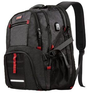 Extra Large 17″ Backpack, TSA Friendly Durable Travel Backpack w/ USB Port